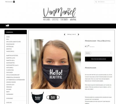 vanmariel.nl product mondmasker