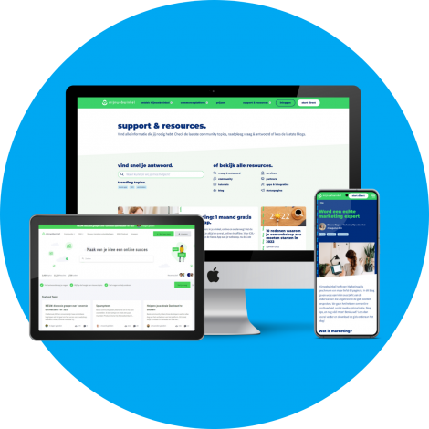 Mijnwebwinkel support en resources