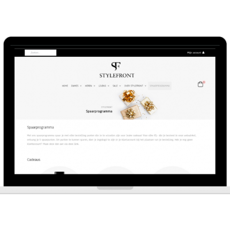 voorbeeldwinkel spaarprogramma stylefront